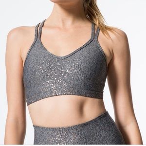 Beyond Yoga Double Back Alloy Sports Bra